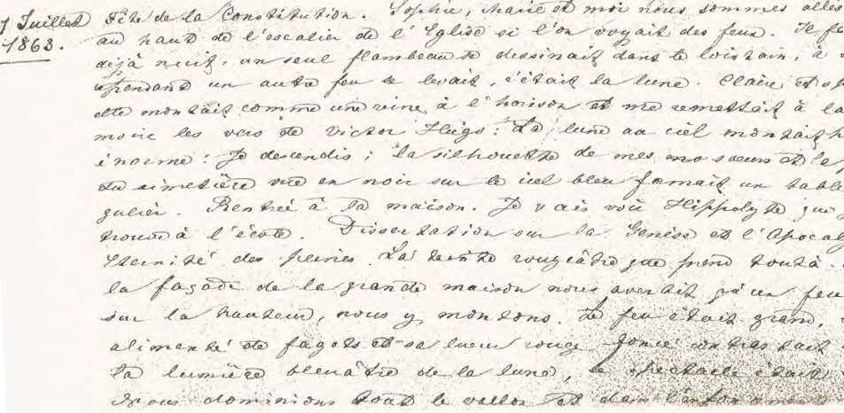 Reproduction intégrale du journal d'Édouard Tièche