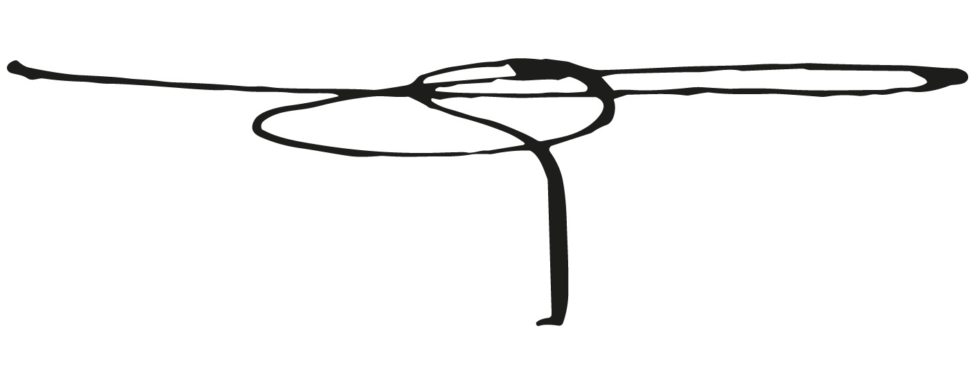 Signature partielle d'Édouard Tièche, botaniste et poète, telle que l'on peut la voir dans son journal.